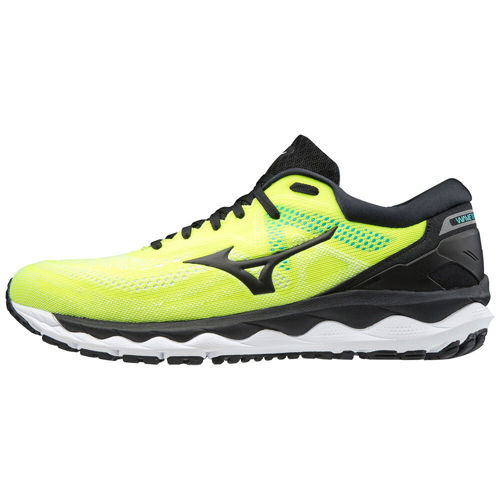 Sapatilhas Running Mizuno Wave Sky 4 - Homem - Amarelas/Pretas - MWYRN5301